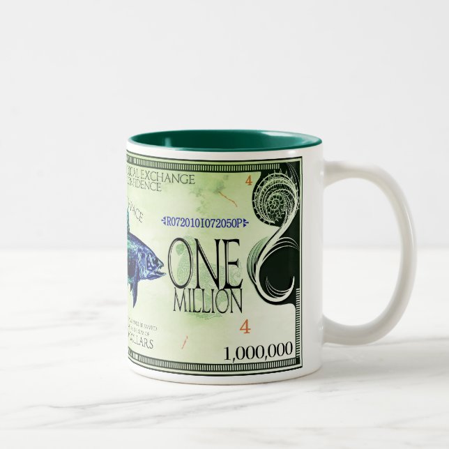 Caneca De Café Em Dois Tons Coelacanth-Ecodollars (Direita)