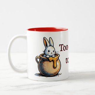 Caneca De Café Em Dois Tons Coelhinha de mel