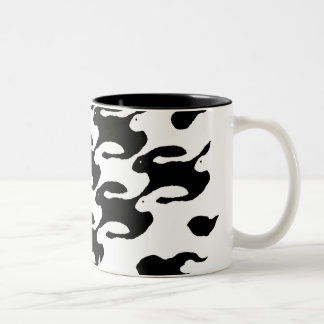 Caneca De Café Em Dois Tons Coelhos