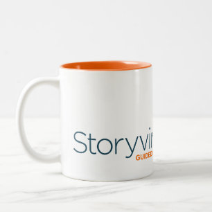 Caneca De Café Em Dois Tons COFÉ CUP - Testemunha branca/laranja
