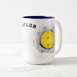 Caneca De Café Em Dois Tons Coffee Coletor de Pickleball Criativo