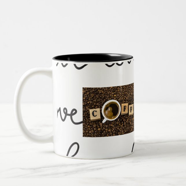 Caneca De Café Em Dois Tons Coffee Love Mug (Esquerda)