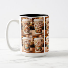 Caneca De Café Em Dois Tons Coffee Moments Mug
