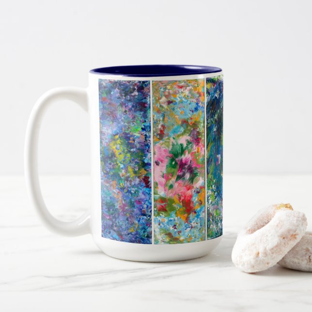 Caneca De Café Em Dois Tons Coffee Mug (Com Donut)