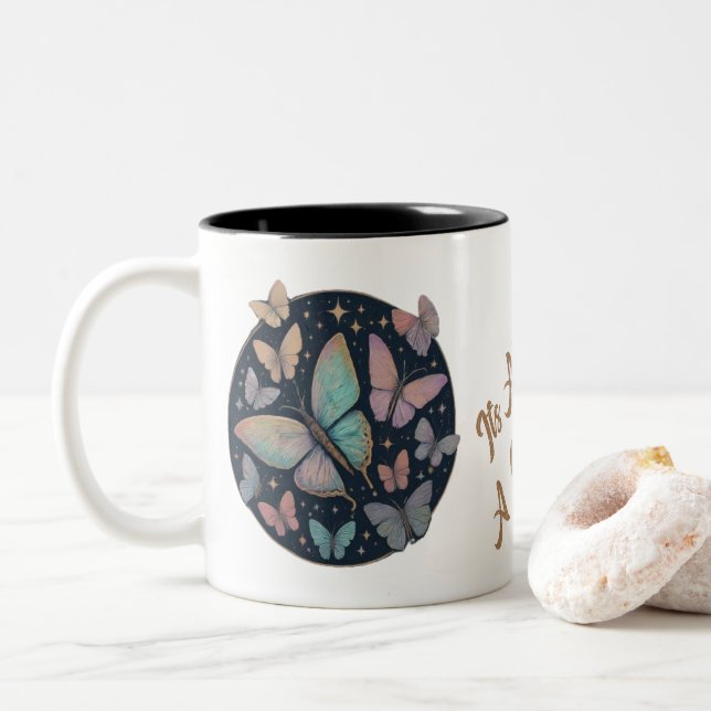 Caneca De Café Em Dois Tons Coffee Mug (Com Donut)