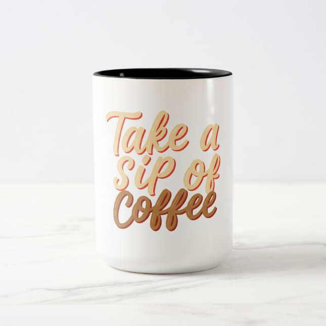 Caneca De Café Em Dois Tons Coffee Mug (Centro)