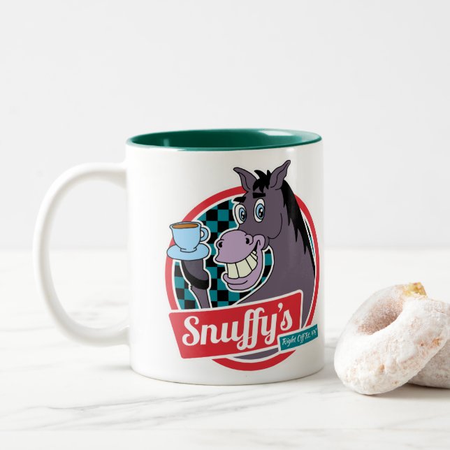 Caneca De Café Em Dois Tons Coffee Mug de café do Snuffy (Com Donut)