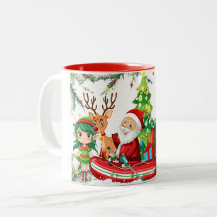 Caneca De Café Em Dois Tons Coffee Mug de Natal