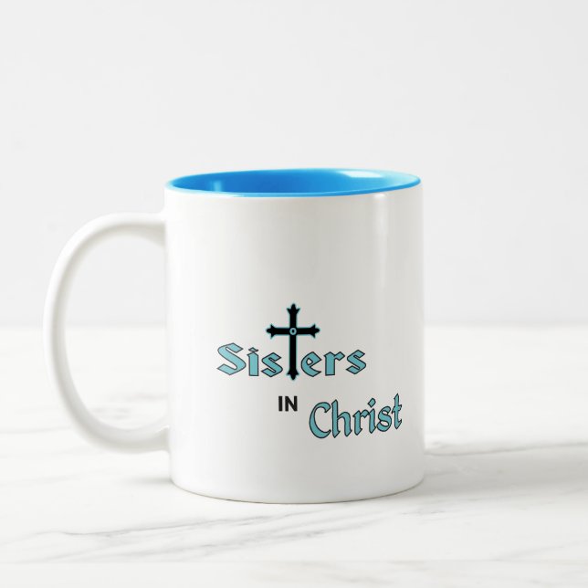 Caneca De Café Em Dois Tons Coffee Mug: Irmãs no Cristo (Esquerda)