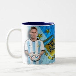 Caneca De Café Em Dois Tons Coffee mug Messi mug