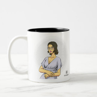 Caneca De Café Em Dois Tons Coffee Mug Mona Liza finlandish