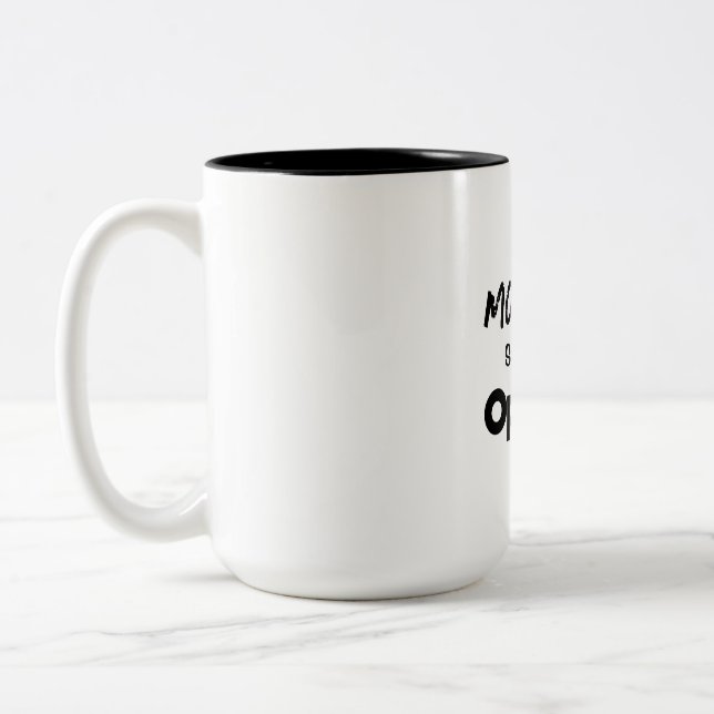 Caneca De Café Em Dois Tons Coffee Mug para essas segundas-feiras (Esquerda)