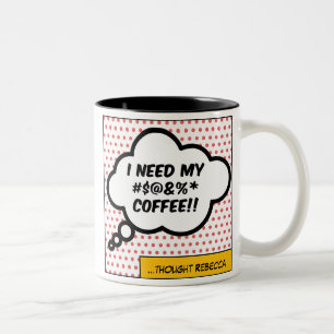 Caneca De Café Em Dois Tons Coffee Quote Mug