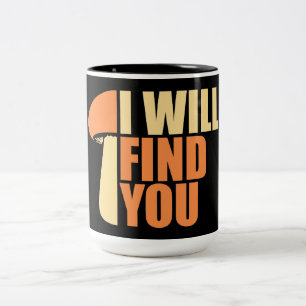 Caneca De Café Em Dois Tons Cogumelo Eu Vou Encontrar Você Citação de Humor En
