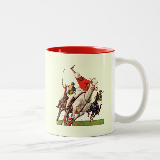 Caneca De Café Em Dois Tons Coincidência de Polo (Direita)