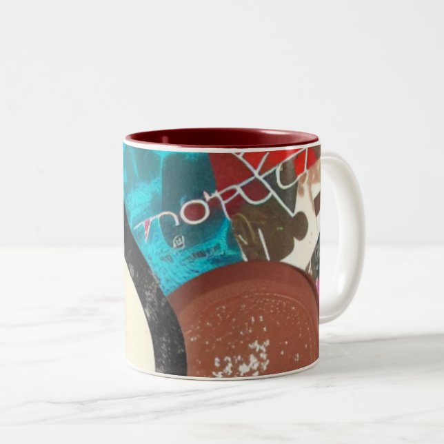 Caneca De Café Em Dois Tons Coisas de Chocolate Mug (Frente Esquerda)