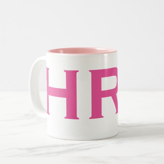 Caneca De Café Em Dois Tons Colaboradora de Recursos Humanos, Mulher Especial  (Frente Esquerda)