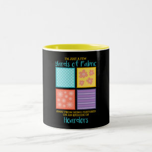 Caneca De Café Em Dois Tons Colagem/costura