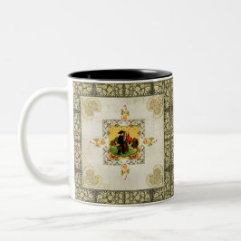 Caneca De Café Em Dois Tons coleção de colagens