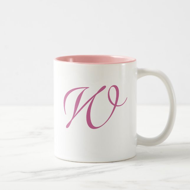 Caneca De Café Em Dois Tons Coleção de pântanos Monogramas (Direita)