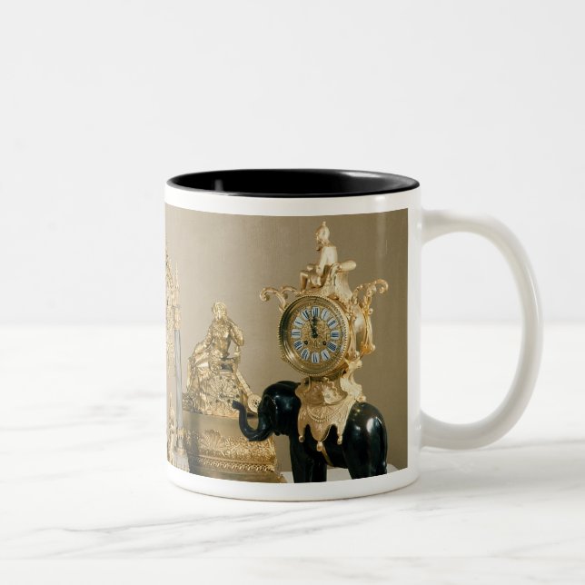 Caneca De Café Em Dois Tons Coleção de Pendules de Paris (Direita)