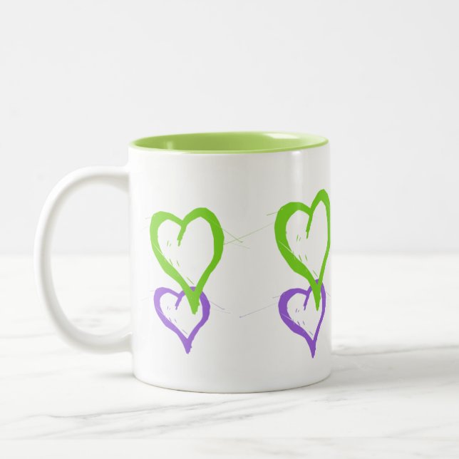 CANECA DE CAFÉ EM DOIS TONS COLEÇÃO DE PRESENTES AMOROSOS (Esquerda)