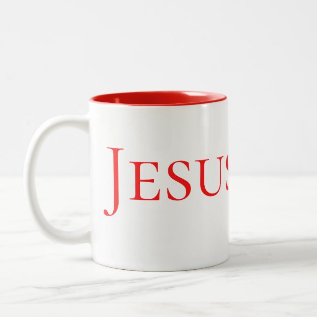 Caneca De Café Em Dois Tons Coleção de Presentes de Fé:Fé (Esquerda)