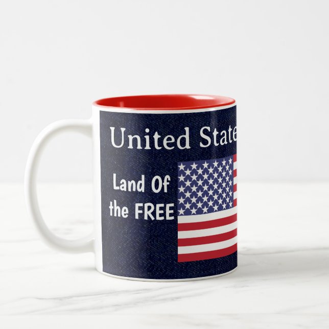 Caneca De Café Em Dois Tons Coleção de Presentes Militares - (Esquerda)