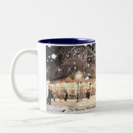 Caneca De Café Em Dois Tons Coleção de vida na cidade nº 4, 11 oz Mug de dois