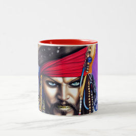 Caneca De Café Em Dois Tons Coleção Pirata