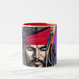 Caneca De Café Em Dois Tons Coleção Pirata