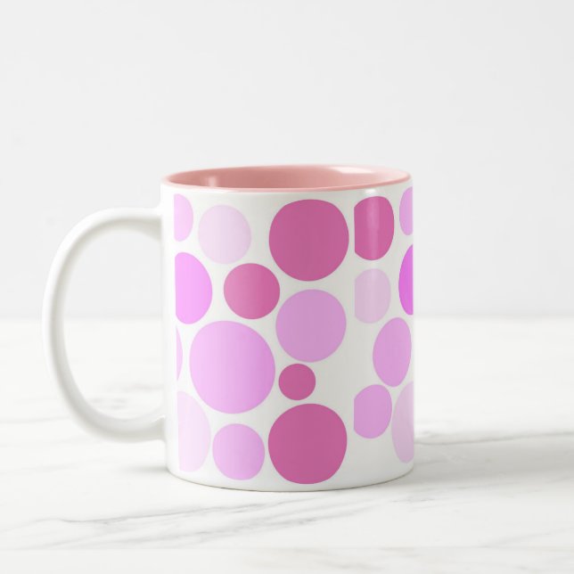 Caneca De Café Em Dois Tons Coleção Pretty In Polka Dots (Esquerda)