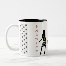 CANECA DE CAFÉ EM DOIS TONS COLEÇÃO RAINHA DA MODA