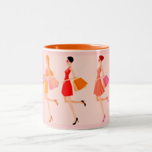 CANECA DE CAFÉ EM DOIS TONS COLEÇÃO RAINHA DA MODA