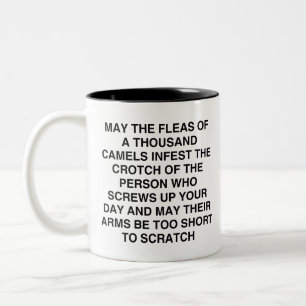 Caneca De Café Em Dois Tons Colega de Trabalho Engraçado, Que as Pulgas de Mil