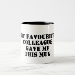Caneca De Café Em Dois Tons Colega Engraçado Personalizado Dando Papais noeis