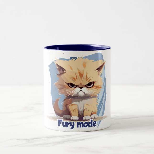 Caneca De Café Em Dois Tons Colère (mode fureur) - Fury mode (Centro)