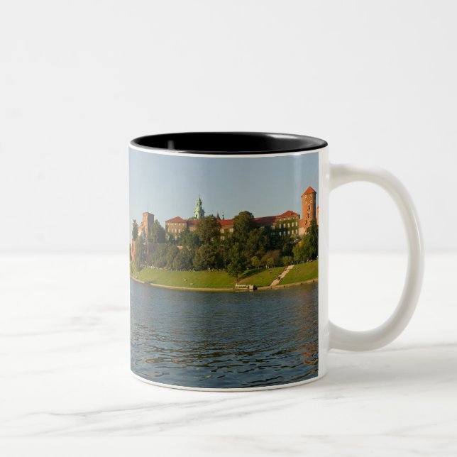 Caneca De Café Em Dois Tons Colina Wawel com Castelo Real e Catedral, (Direita)