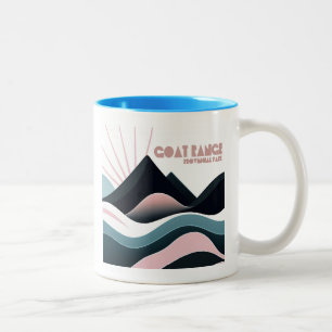 Caneca De Café Em Dois Tons Colinas Coloridas do Parque Provincial de Goat Ran