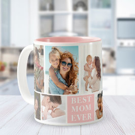 Caneca De Café Em Dois Tons Collage 10 Photos Best Mom Ever