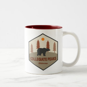 Caneca De Café Em Dois Tons Collegiate Peaks Wilderness Colorado Urso