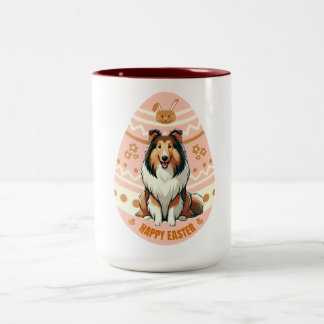 Caneca De Café Em Dois Tons Collie Egg