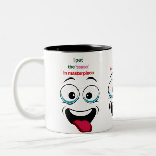 Caneca De Café Em Dois Tons Coloco o ‘Tesar’ em Obra-Prima Caneca de Cartoon E