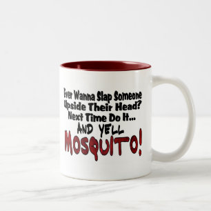 Caneca De Café Em Dois Tons Coloque-me no mosquito