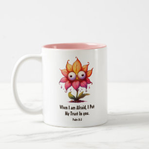 Caneca De Café Em Dois Tons Coloquei Minha Confiança Em Sua Escritura Cristã