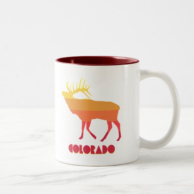 Caneca De Café Em Dois Tons Colorado Elk (Direita)