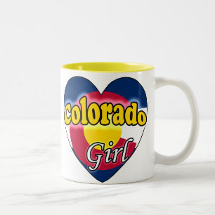 Caneca De Café Em Dois Tons Colorado Girl