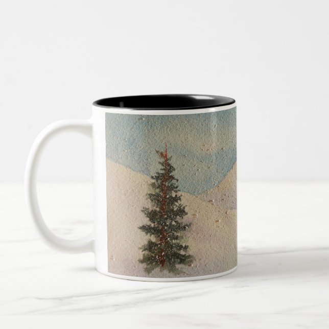 Caneca De Café Em Dois Tons Colorado Mountain Snow (Esquerda)