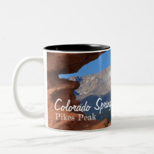 Caneca De Café Em Dois Tons Colorado Springs Pikes Peak Lembrança