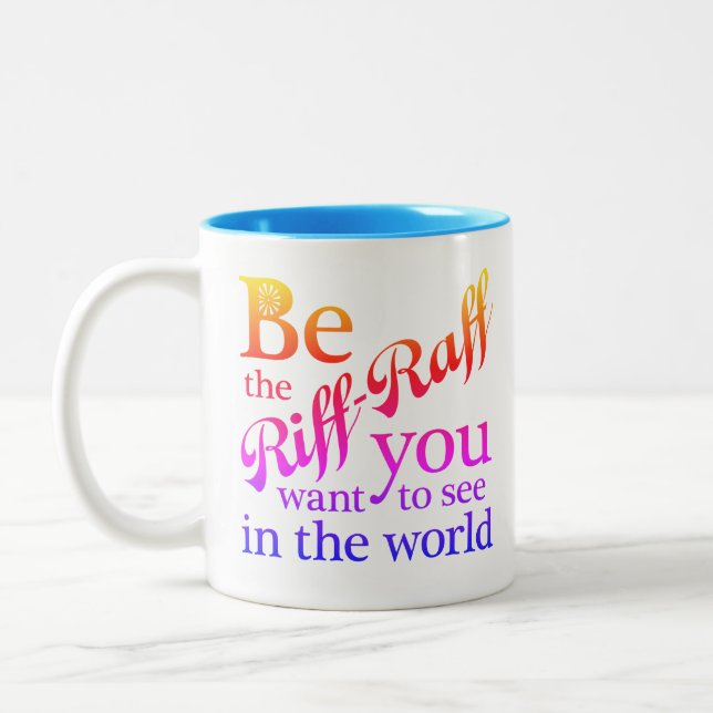 Caneca De Café Em Dois Tons Colorida Riff-Raff (Esquerda)